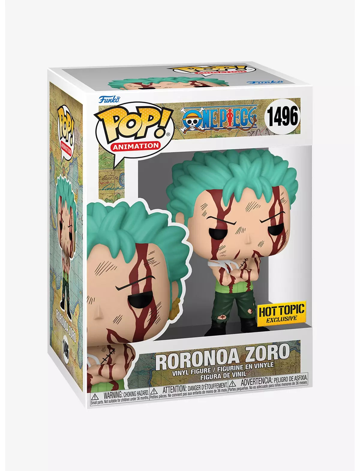 Funko One Piece Pop! Animation Roronoa Zoro Hot Topic Exclusive