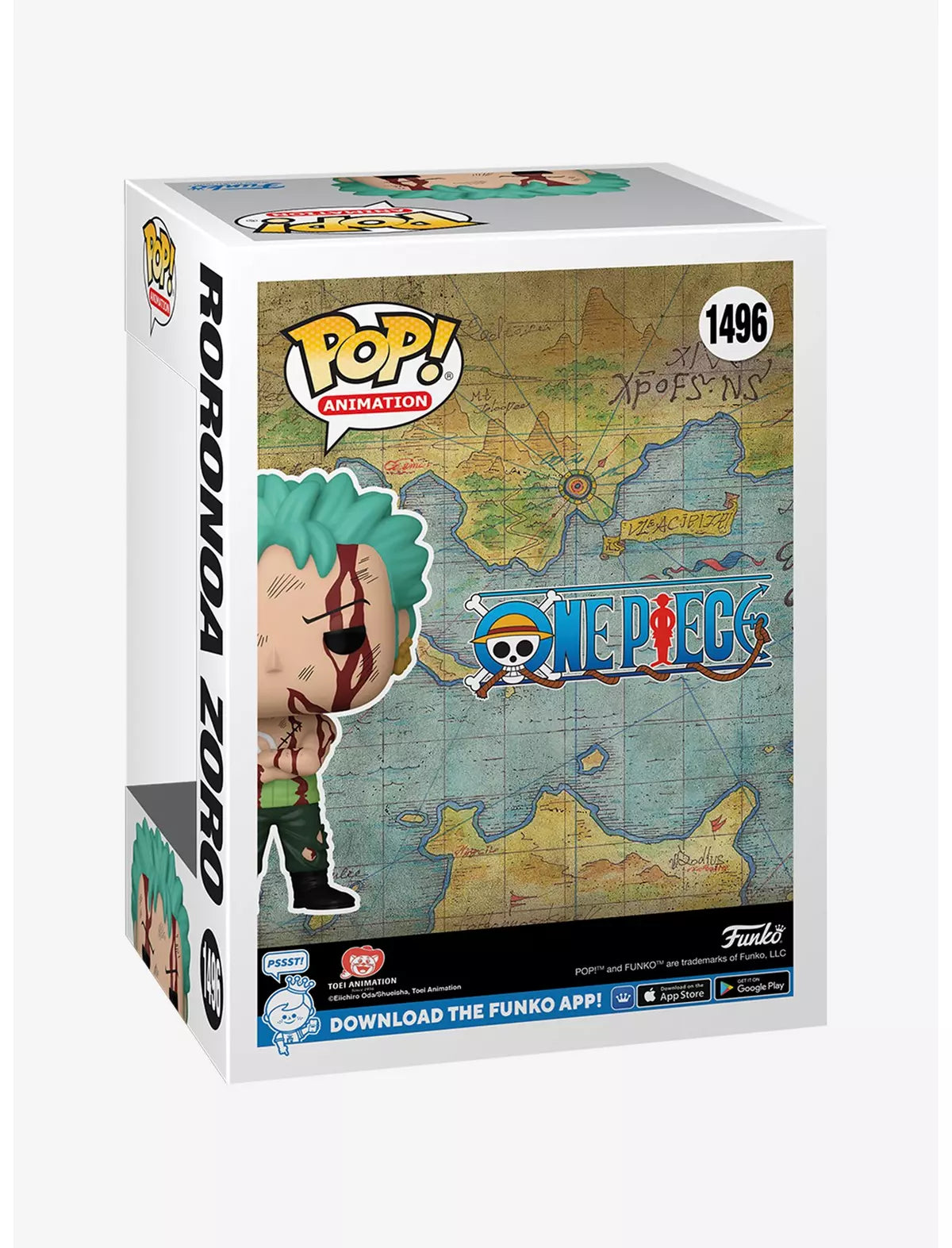 Funko One Piece Pop! Animation Roronoa Zoro Hot Topic Exclusive