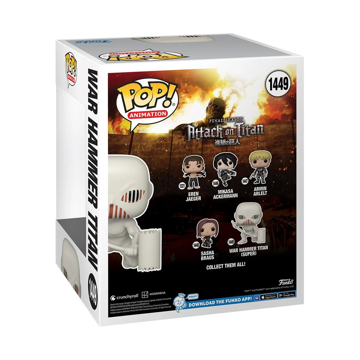 Funko Pop Animation: Attack on Titan War Hammer Titan #1449