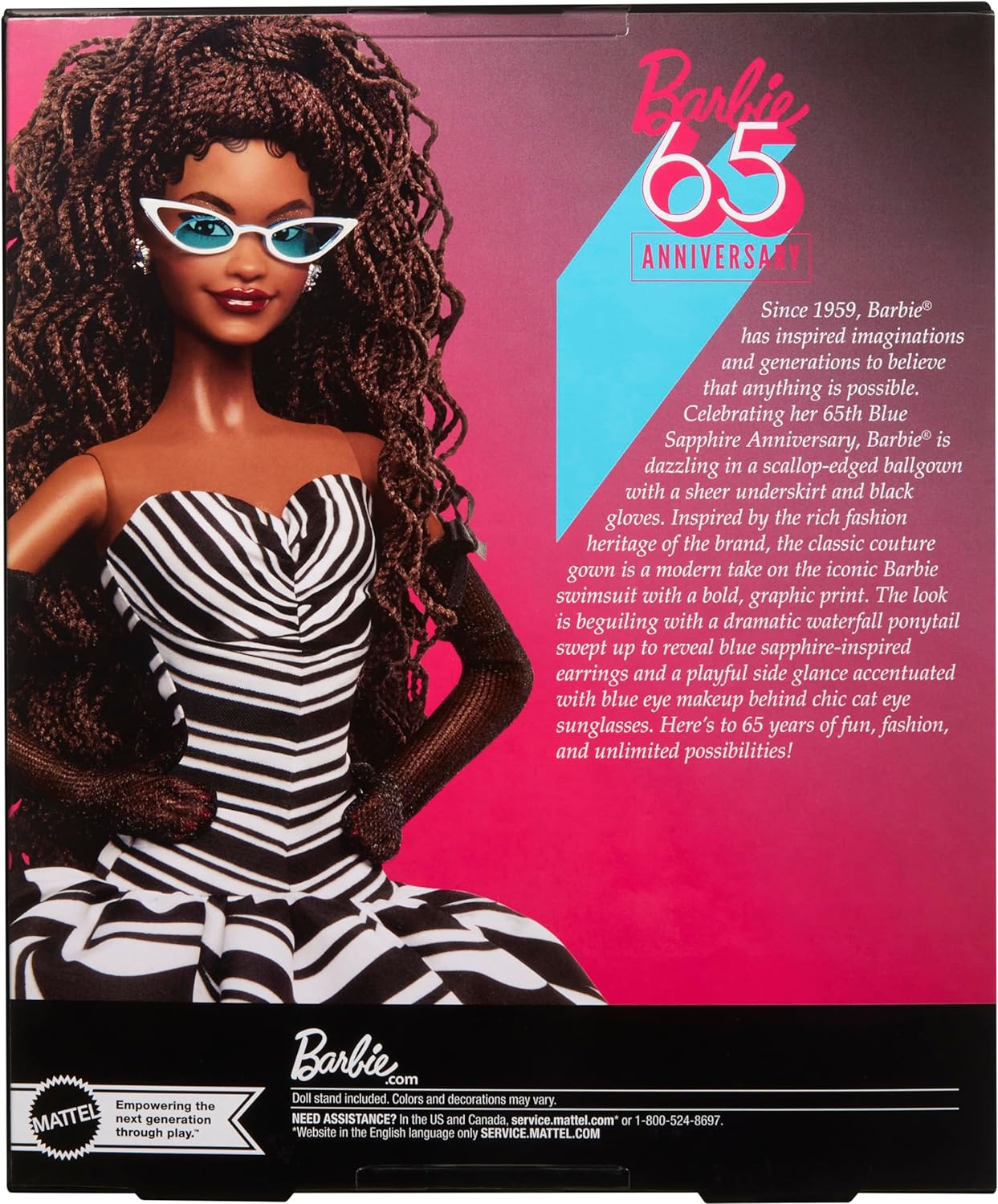 Barbie Collector, Barbie Signature Colección 65° Aniversario Cabello Castaño