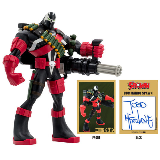 McFarlane Toys Spawn Digitally Remastered: Spawn 30 Aniversario - Command Spawn Autografiado
