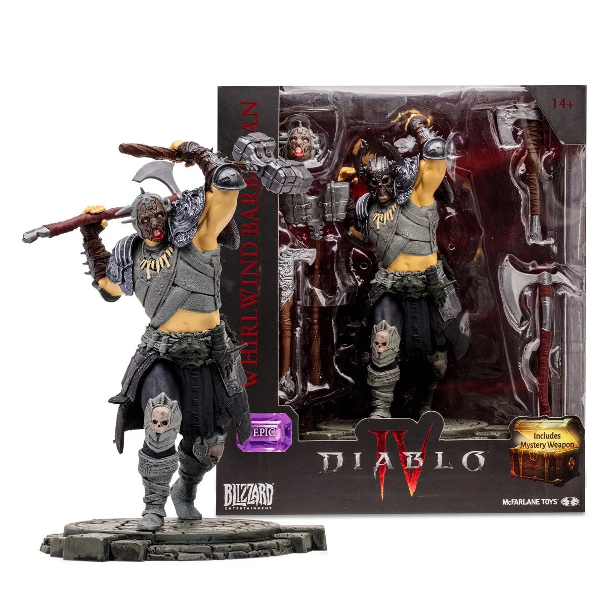McFarlane Toys Diablo IV Wave 1 Whirlwind Barbarian Epic