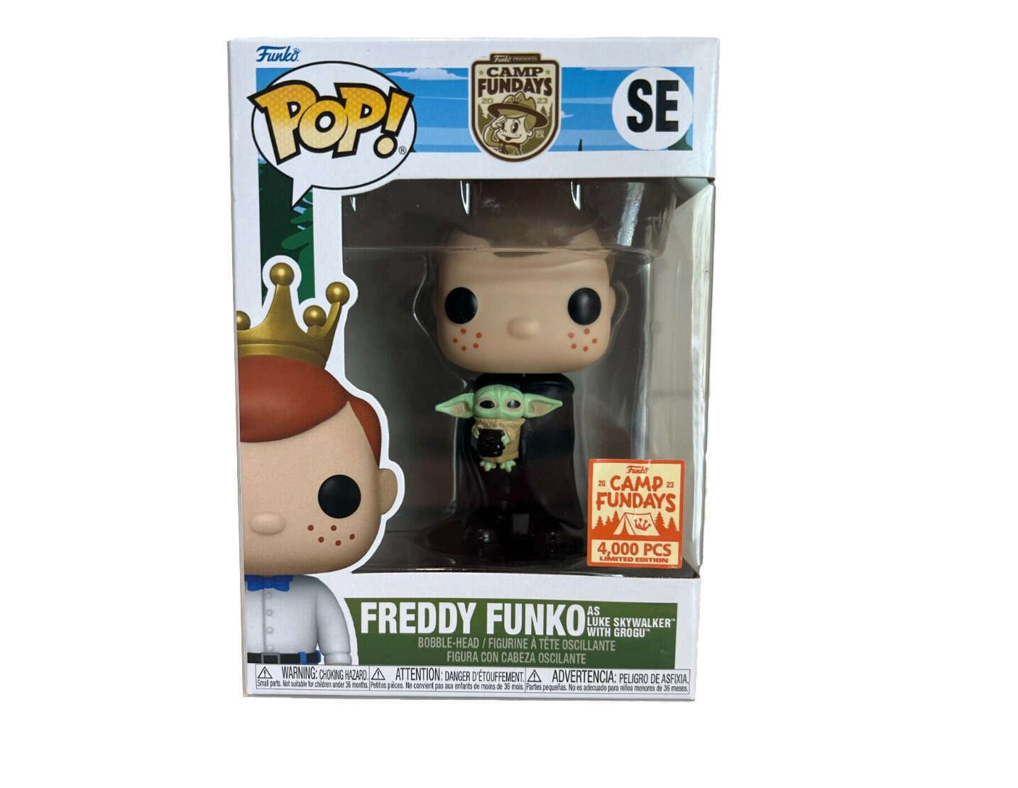 Funko Pop! Icons: Freddy Funko as Luke Skywalker with Grogu Fundays 2023