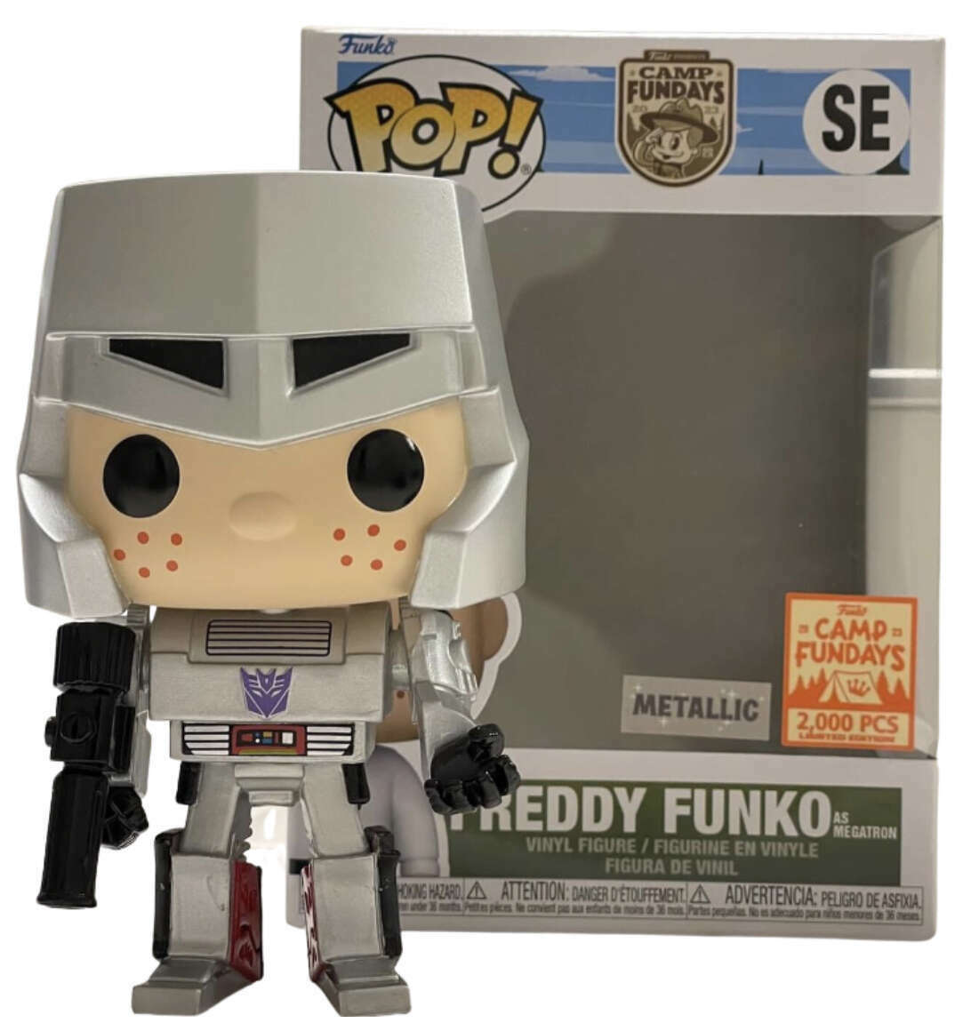 Funko Pop! Icons: Freddy Funko as Megatron Metallic Fundays 2023