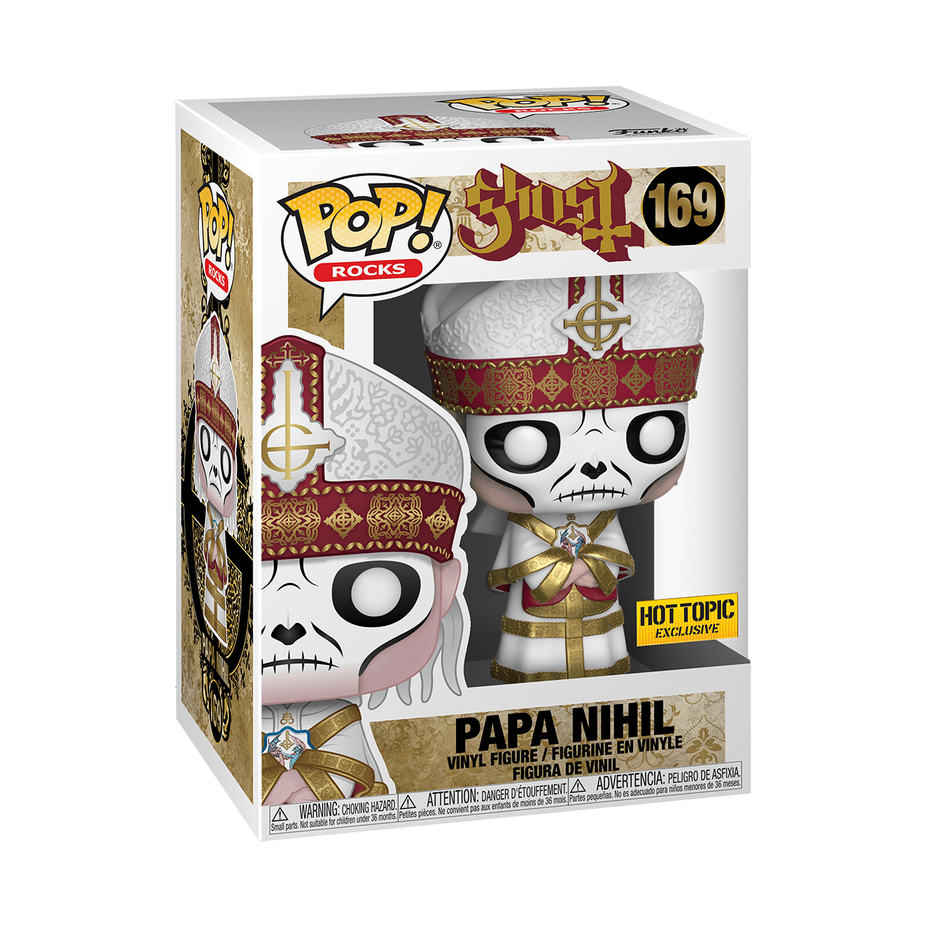 Funko Pop Rocks: Papa Nihil Hot Topic Exclusive caja dañada