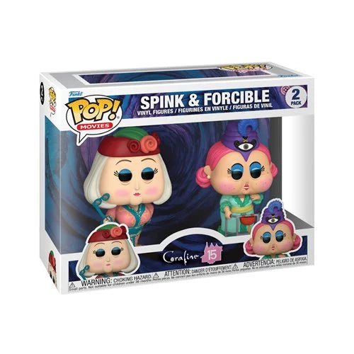 Funko Pop Movies: Coraline 15 Aniversario - Spink y Forcible 2 Pack