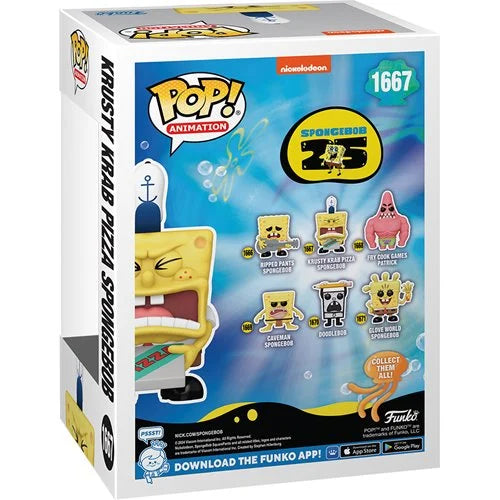 Funko Pop Animation: Bob Esponja 25 Aniversario - Bob Esponja Con Pizza