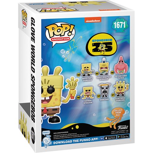 Funko Pop Animation: Bob Esponja 25 Aniversario - Bob Esponja Mundo Guante