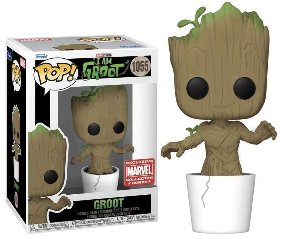 Funko Pop! Marvel: I am groot - Groot In Pot #1055 Marvel Collectors Corps
