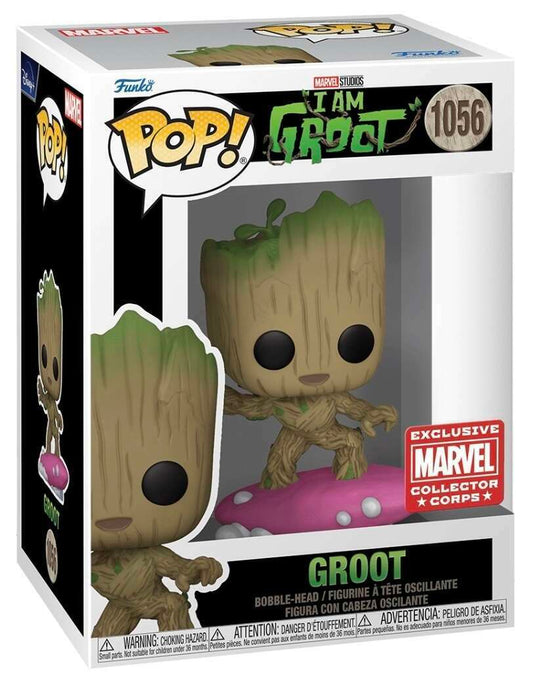Funko Pop! Marvel: I am groot - Groot Surfing On Soap Bar #1056  Collector Corps