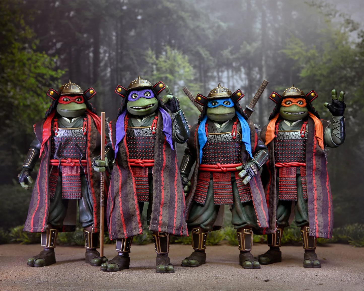 Neca Teenage Mutant Ninja Turtles 3 – Samurai Brothers 4-pack - SDCC 2023