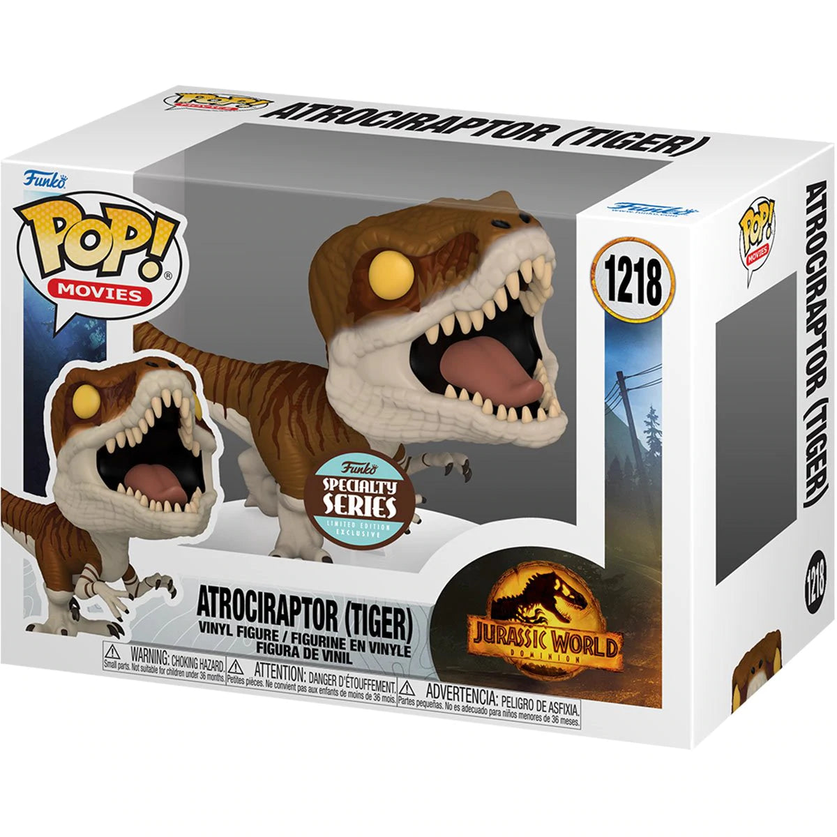 Funko Pop Movies: Jurassic World Dominion - Atrociraptor Tiger Specialty Series