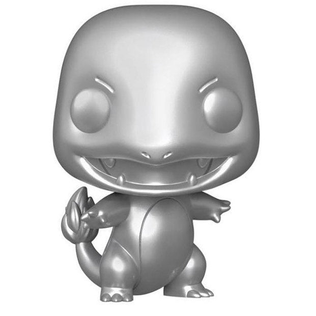 Funko Pop Games: Pokemon - Charmander Plateado Metalico