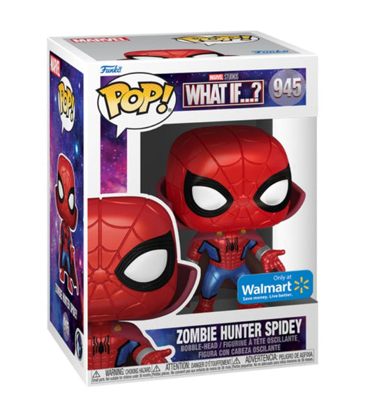 Funko Pop Marvel: What If? - Zombie Hunter Spidey Metallic