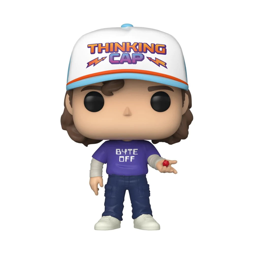 Funko Pop TV: Stranger Things 4 - Dustin Thinking Cap Exclusivo
