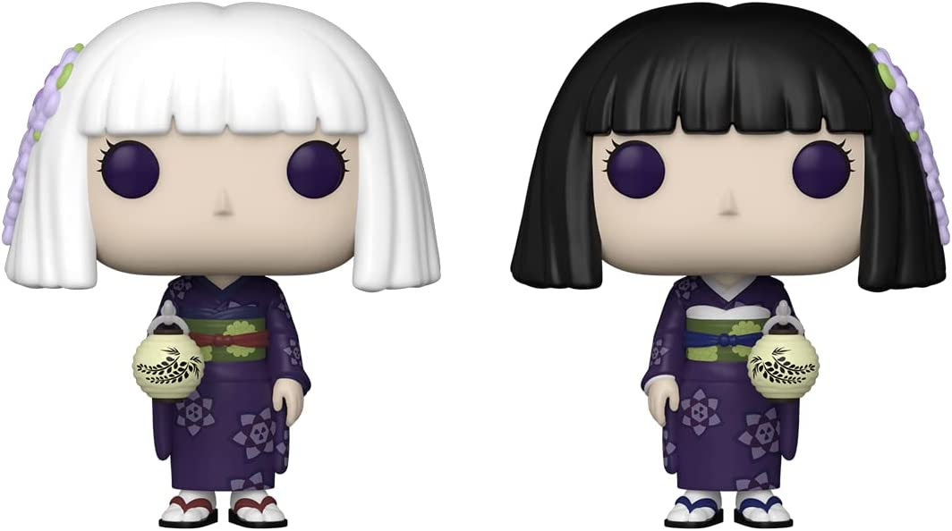 Funko Pop! Demon Slayer: Kimetsu no Yaiba Final Selection Guides, Kanata and Kiriya Glow in The Dark (2-Pack) , Amazon Exclusive