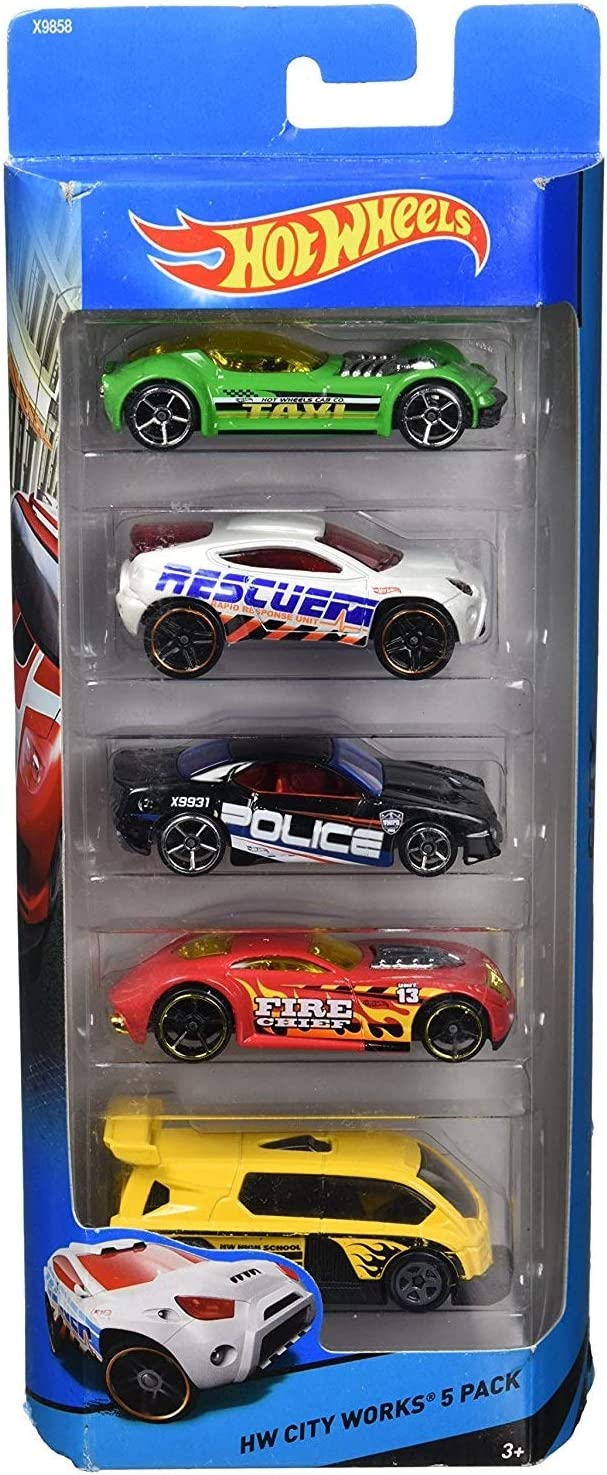 Hot Wheels Vehículo Paquete de 5