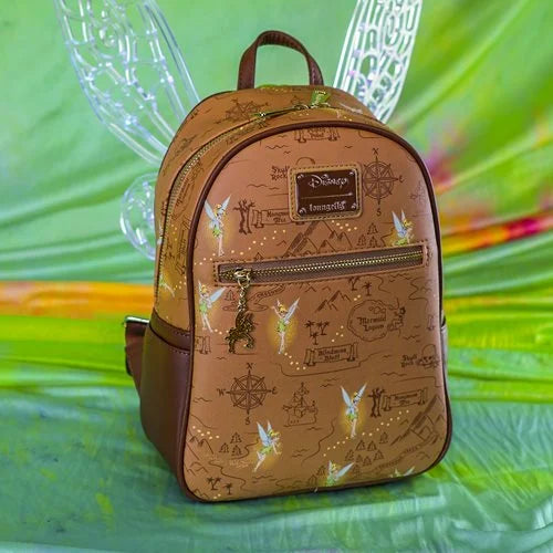 Loungefly Peter Pan Neverland Map Mini-Backpack - Entertainment Earth Exclusive