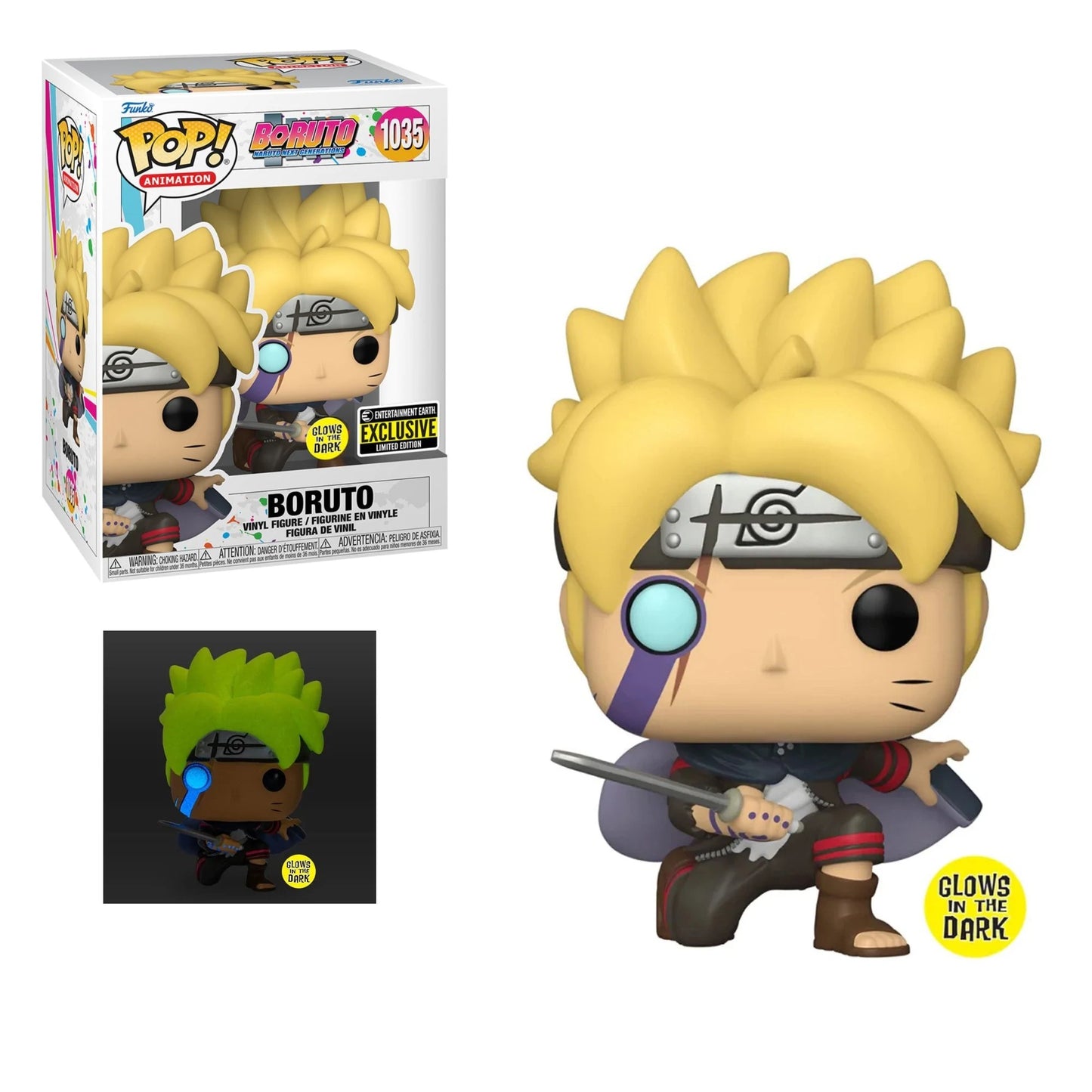 Funko Pop Animation: Boruto - Boruto with Marks Glow-in-the-Dark
