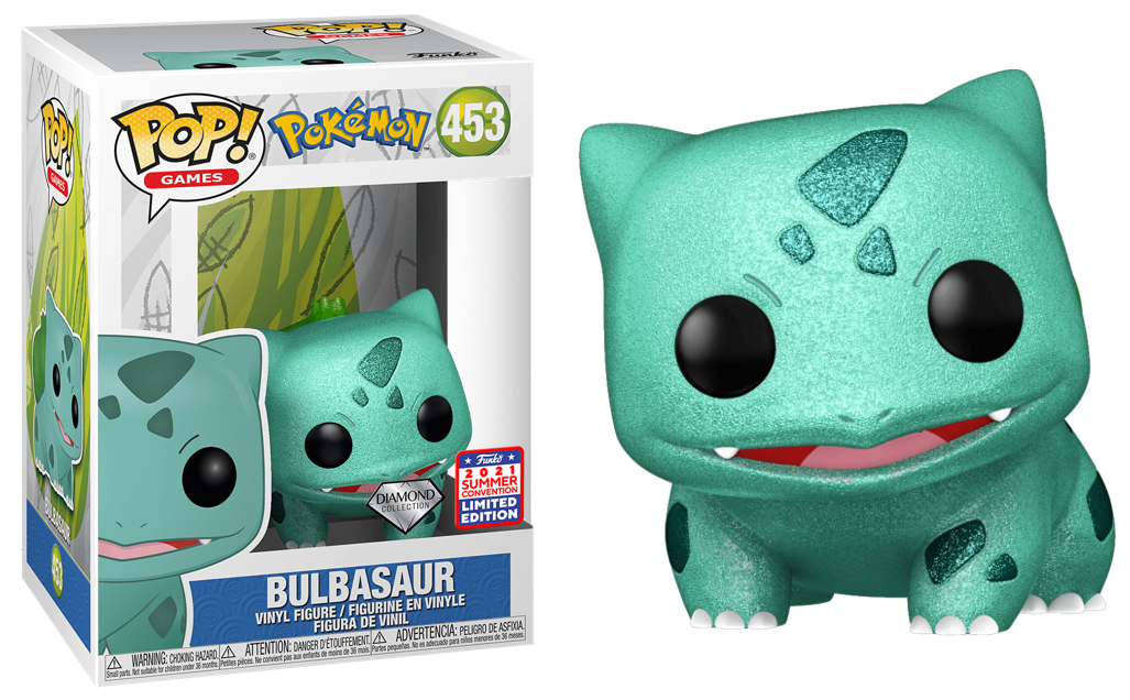 Funko Pop Games: Pokemon - Bulbasaur (Diamond Glitter) Summer Convention