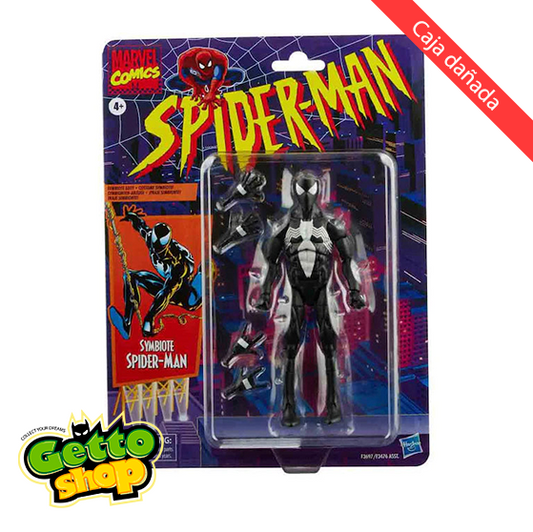 Hasbro Marvel Legends Symbiote Spider-Man - Caja dañada
