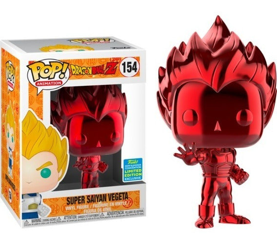 Funko Pop Animation Dragon Ball: Vegeta Chrome Rojo Summer Convention