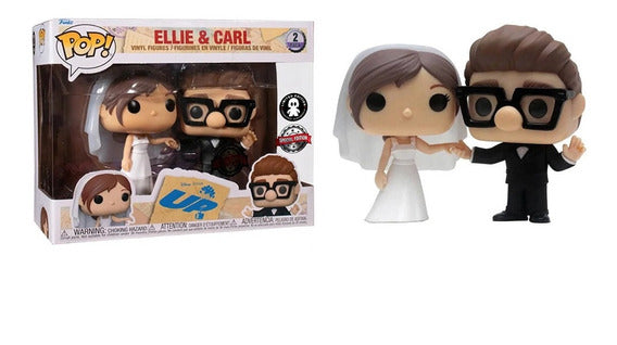 Funko Pop Disney: Up Ellie and Carl Wedding 2-PACK Exclusivo
