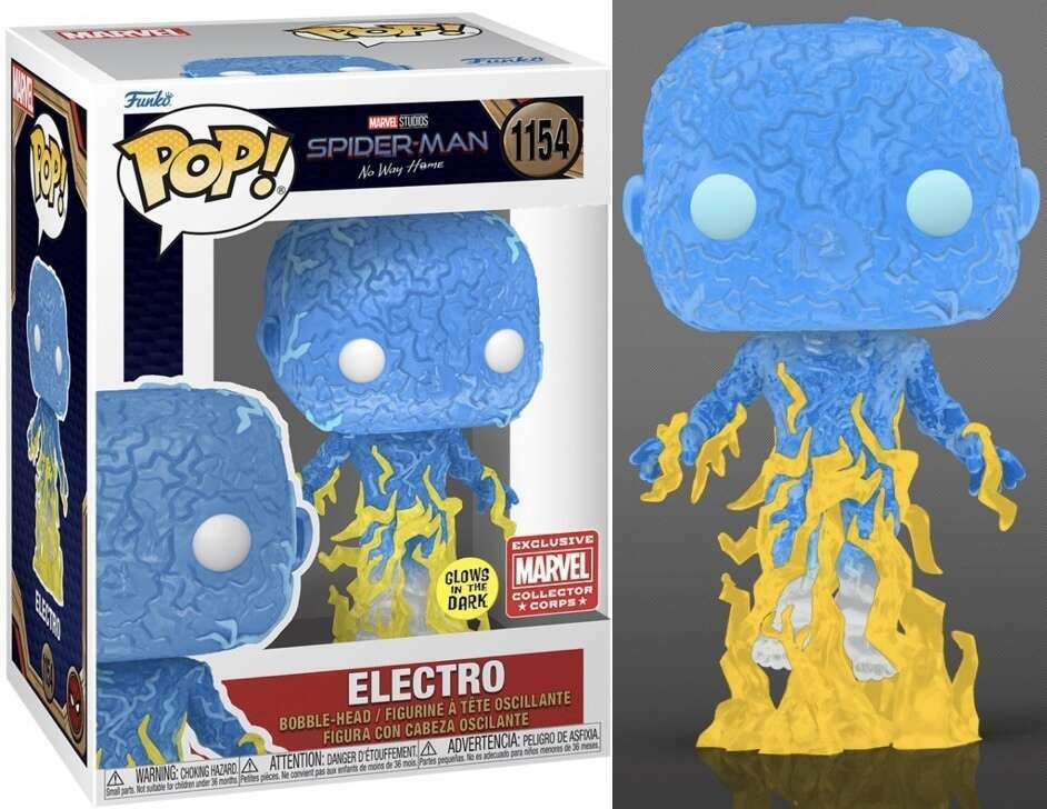 Funko Pop Spider-Man: No Way Home Electro GITD Collector Corps