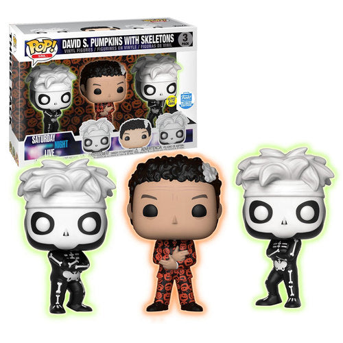 Funko Pop David S Pumpkins 3 Pack Glow In The Dark