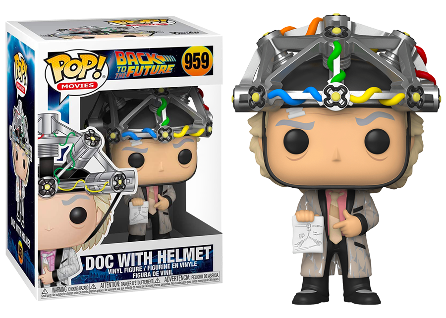 Funko POP Movie: BTTF- Doc Brown with helmet