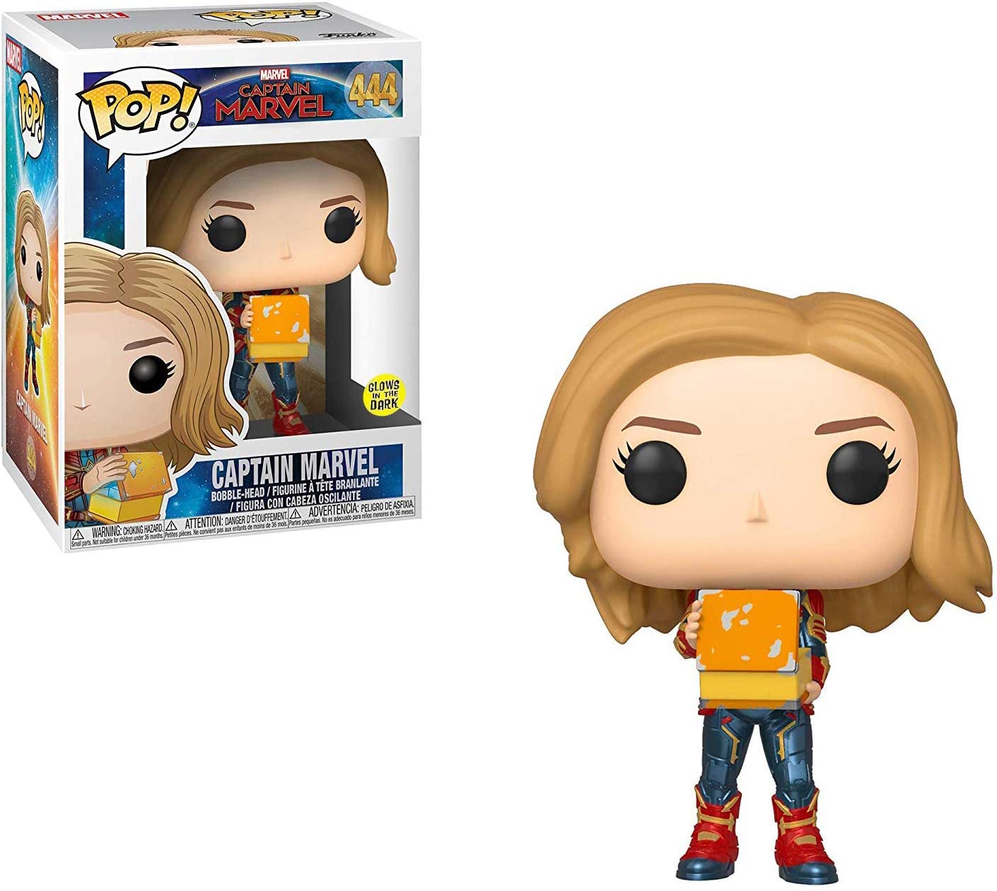 Funko Pop Captain Marvel 444 With Box Gitd