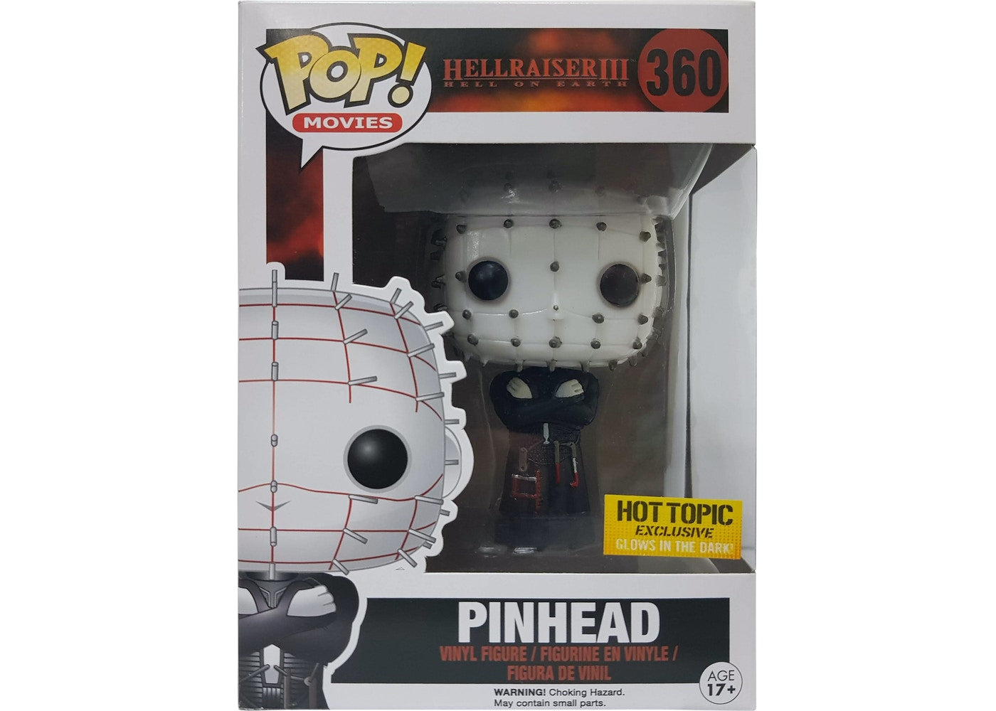 Funko Pop Hellraiseriii: Pinhead (Glow In The Dark) Hot Topic Exclusive
