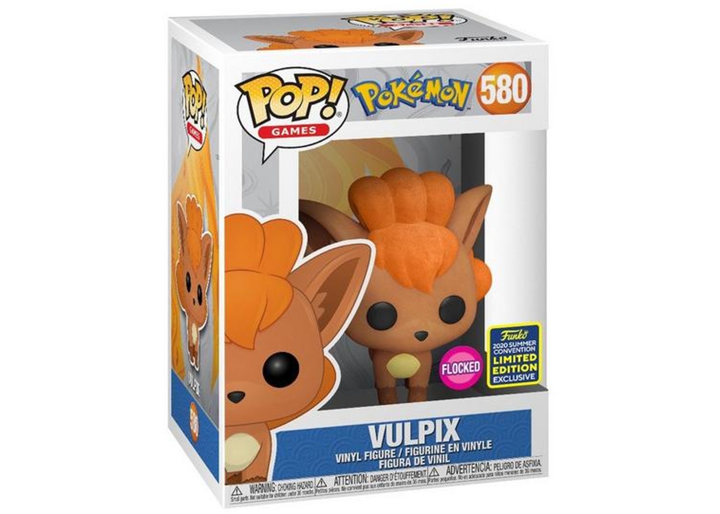Funko Pop Pokemon Vulpix Flocked