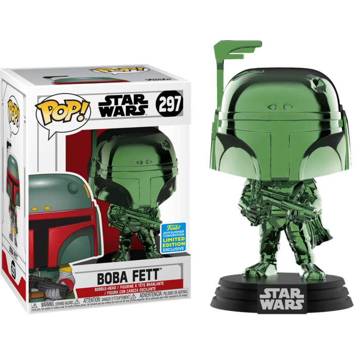Funko pop Boba Fett Chrome Summer convention 2019