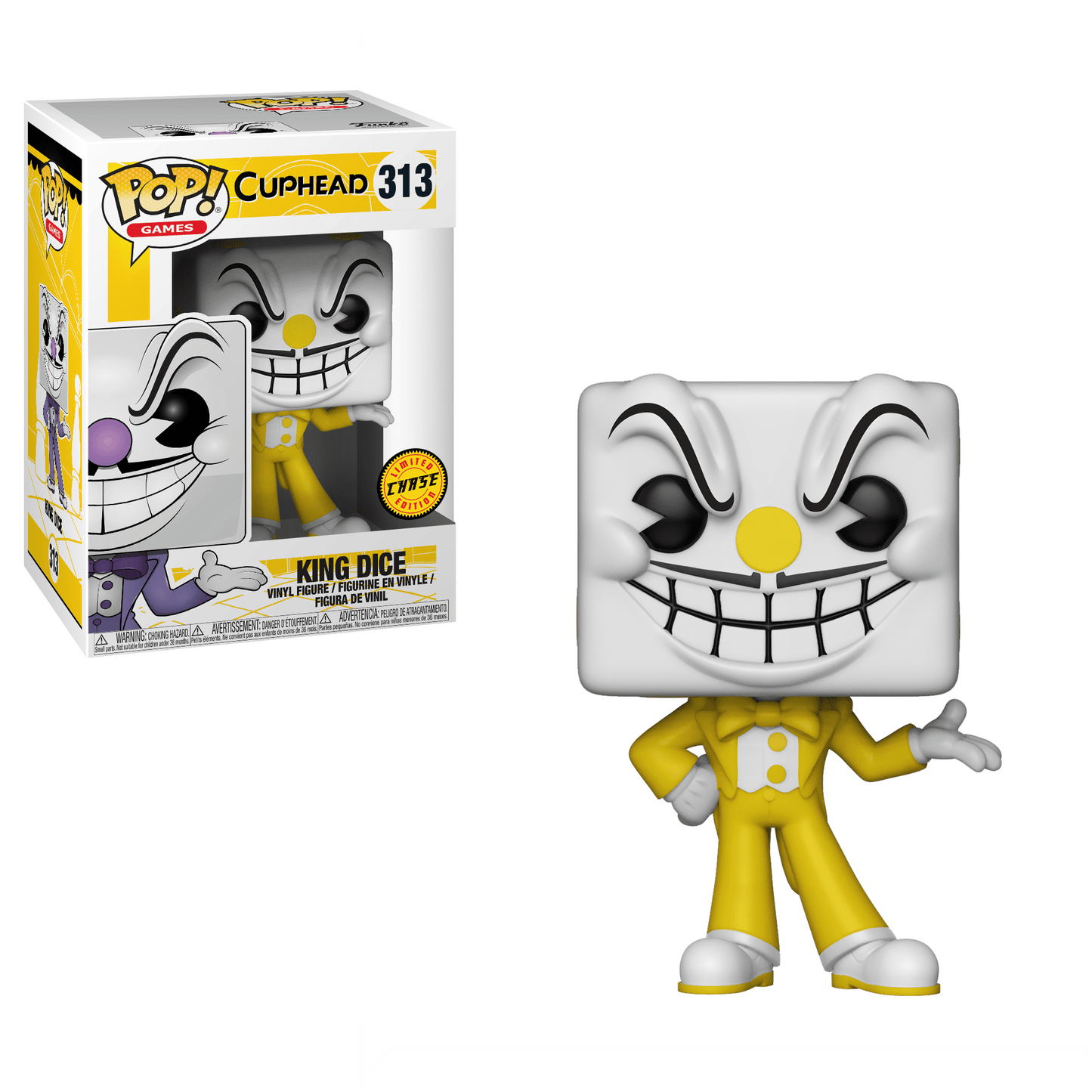 Funko pop games cuphead king dice chase