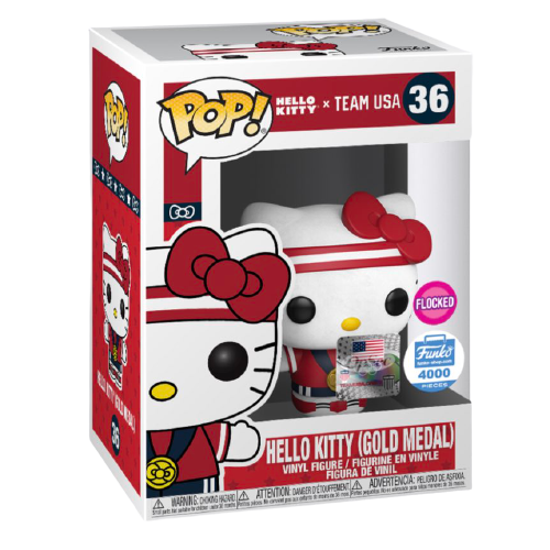 Funko Pop! Hello Kitty - Hello Kitty Gold Medal Flocked