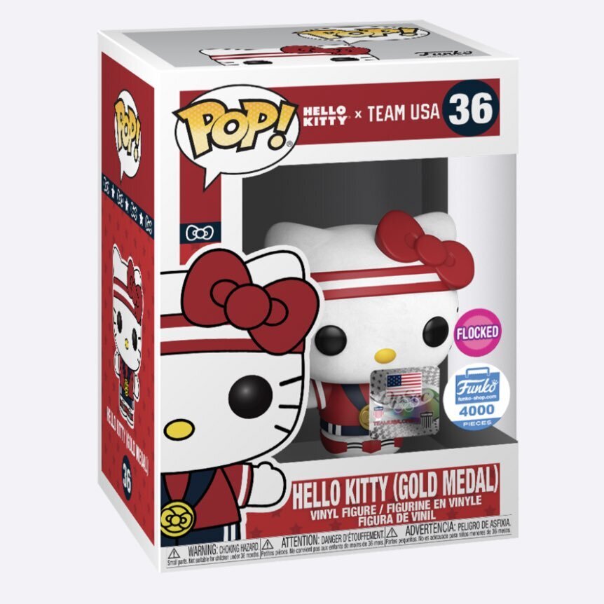 Funko Pop! Hello Kitty - Hello Kitty Gold Medal Flocked