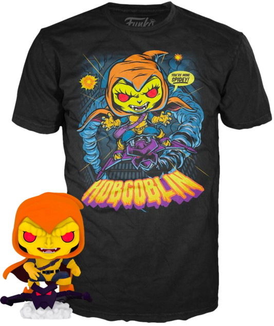 Funko Pop And Tee Marvel: Spider-Man - Hobgoblin  (Glow) Talla XL