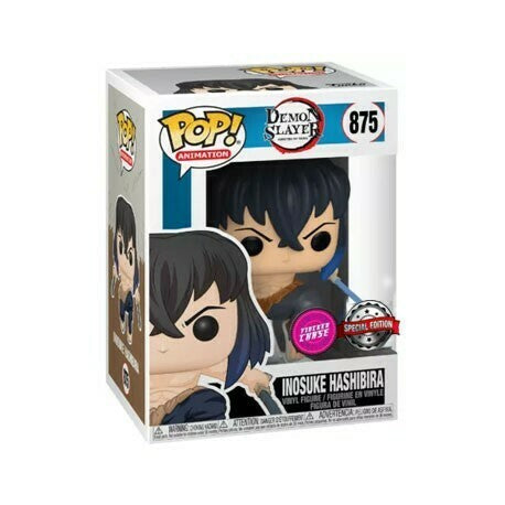 Funko Pop Animation: Demon Slayer - Inosuke Flocked  (Sin Mascara) (Chase)