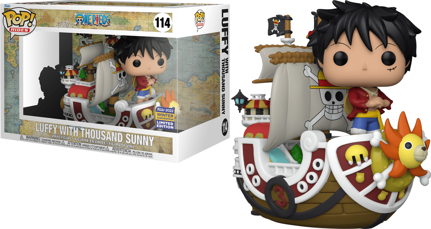 Funko POP Animation:One piece Luffy With Thousand Sunny 2022 Winter Convention Exclusive