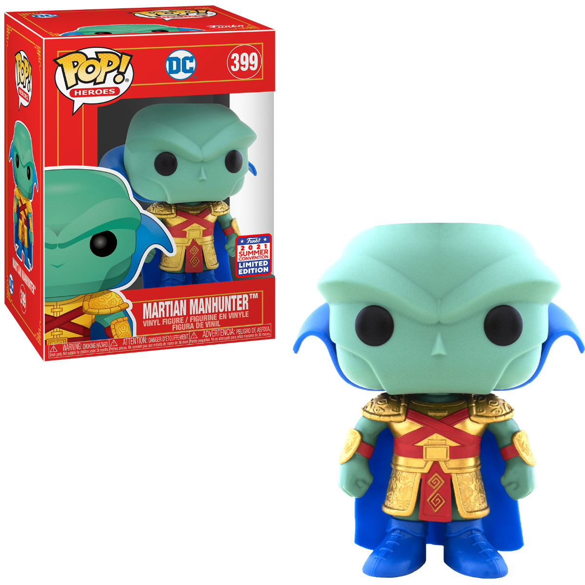 Funko Pop Heroes: DC - Martian Manhunter (Imperial Palace) Summer Convention