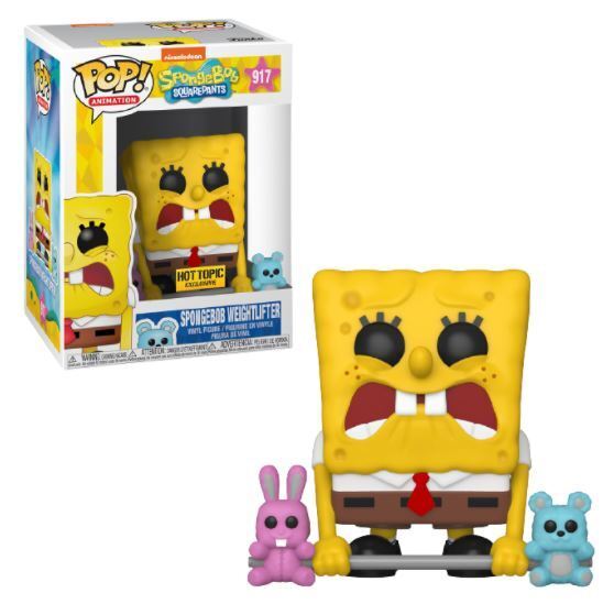 Funko Pop Animation - Bob Esponja - Spongebob Weightlifter (levantando pesas)