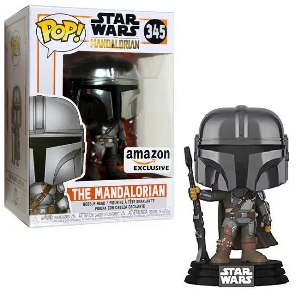Funko Pop Star Wars - The Mandalorian (Chrome Helmet)