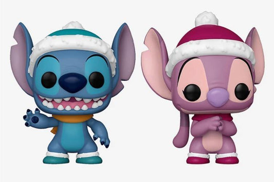 Funko Pop Disney: Holiday 2021 - Stitch y Angel Navidad 2 Pack Exclusivo