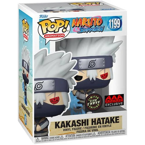 Funko Pop Animation: Naruto: Shippuden Young Kakashi Hatake with Chidori Glow-in-the-Dark AAA Anime Exclusive