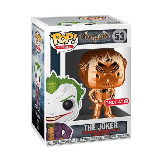 Funko Pop Batman Arkham Joker Chrome Naranja