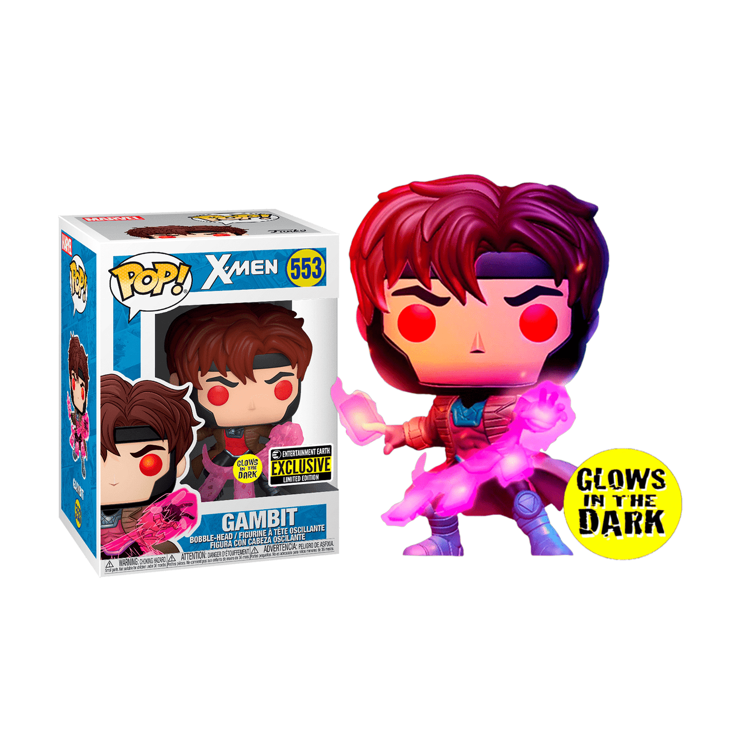 Funko Pop Marvel Gambit #553 GITD