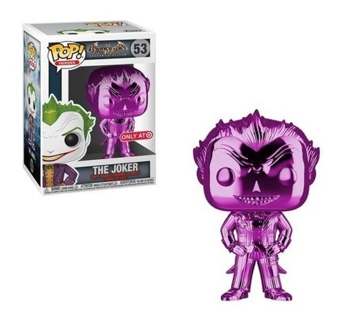Funko Pop Batman Arkham Joker Chrome Morado