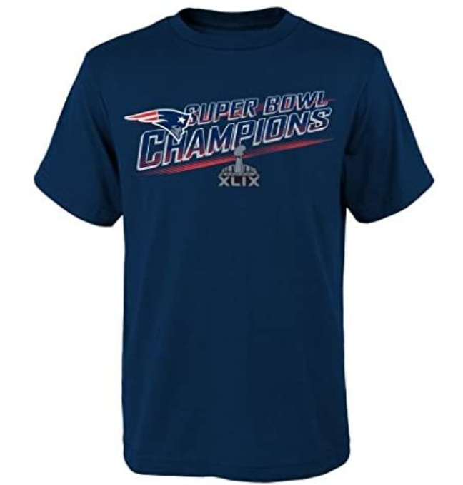 OuterStuff NFL New England Patriots Boy 's 2014 – 2015 Super Bowl XLIX campeones tee,