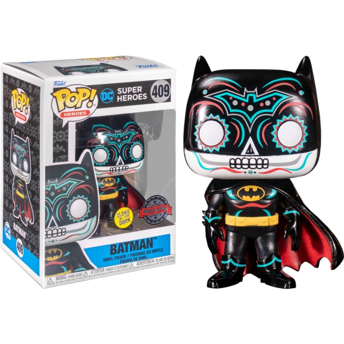 Funko Pop Heroes: Dia De Los DC - Batman Glow Exclusivo